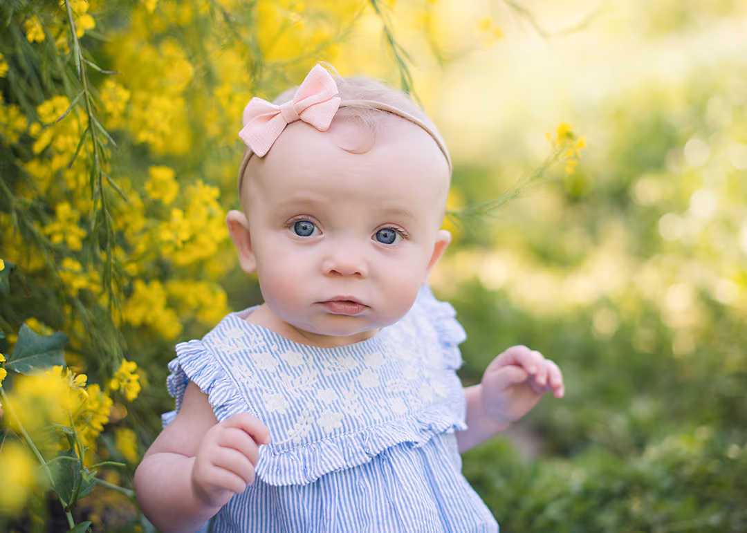 Milestone portrait session for baby by Alicia Cervenka Photography in the Bay Area