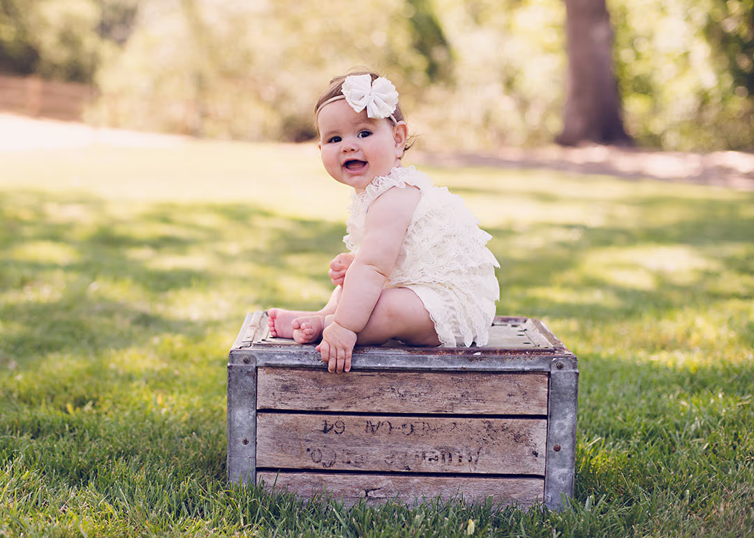 Milestone portrait session for baby by Alicia Cervenka Photography in the Bay Area